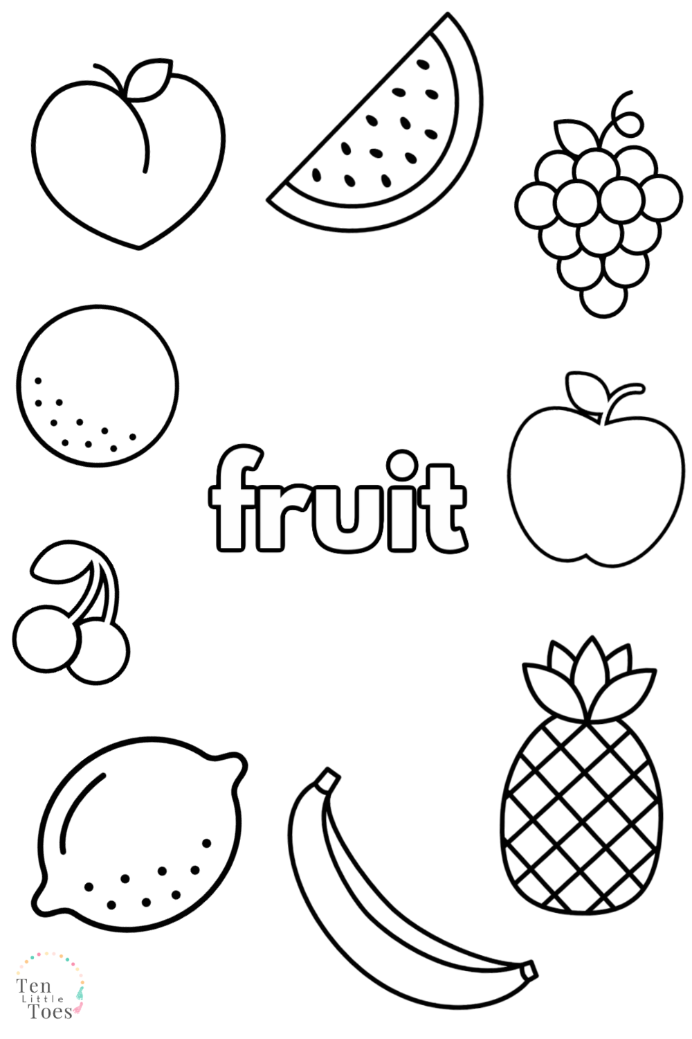 Fruits Coloring Pages Printable 59