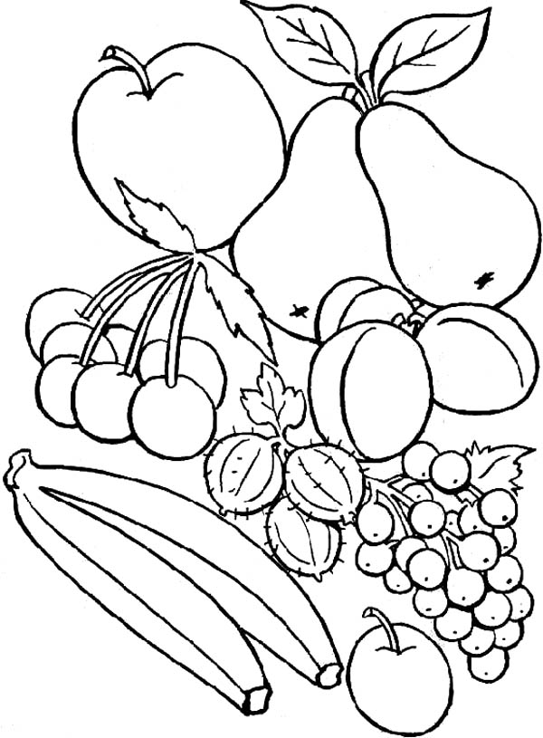 Fruits Coloring Pages Printable 69