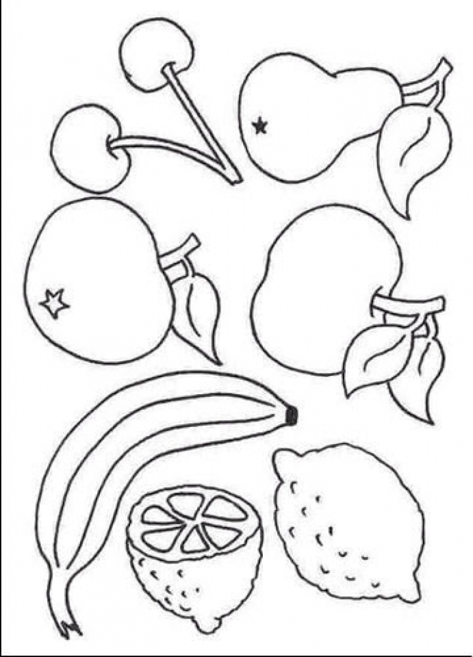 Fruits Coloring Pages Printable 8