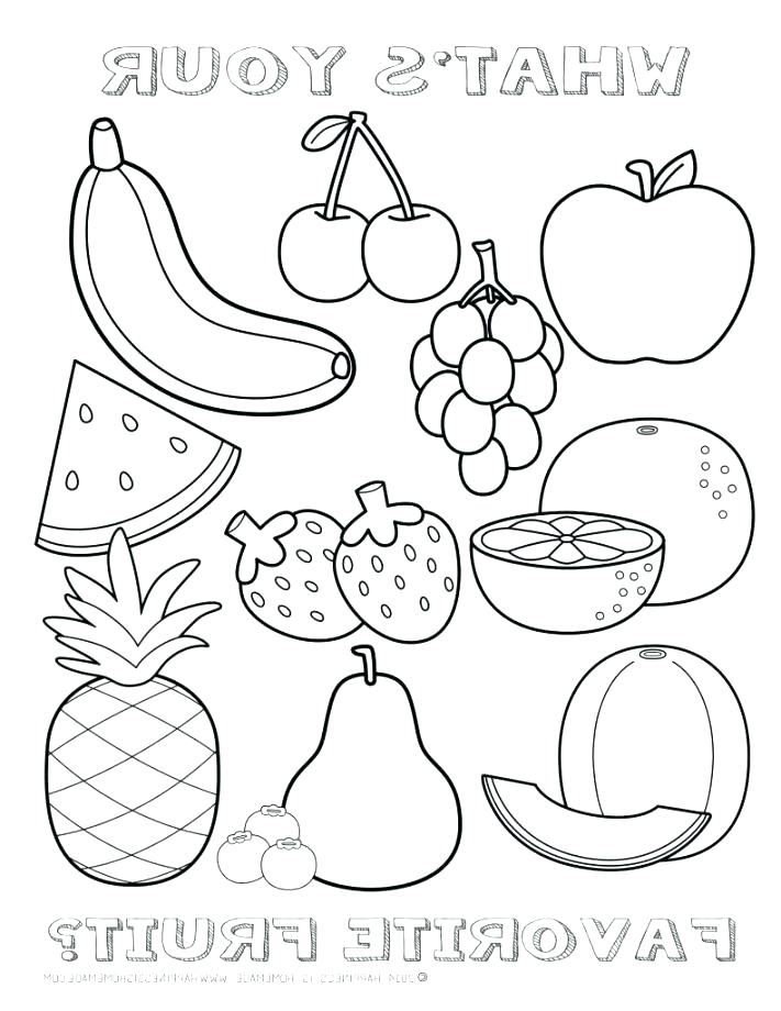 Fruits Coloring Pages Printable 86