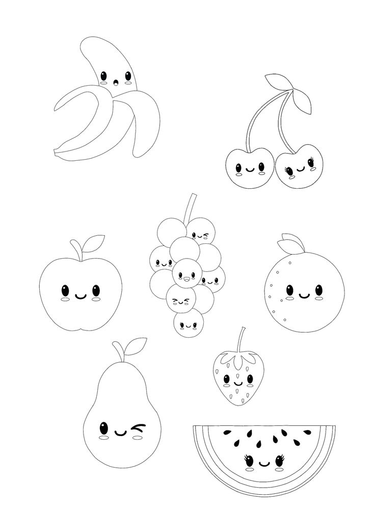 Fruits Coloring Pages Printable 89