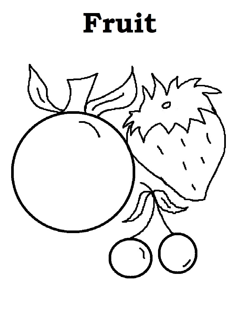 Fruits Coloring Pages Printable 93