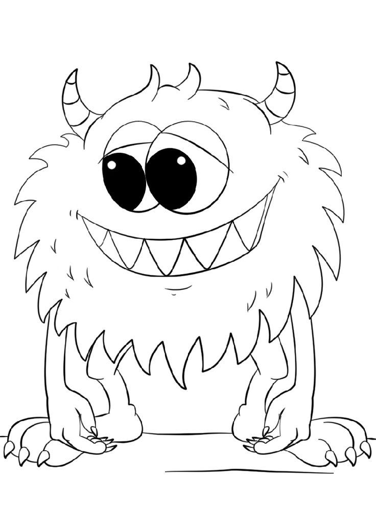 Halloween Monster Coloring Pages 1