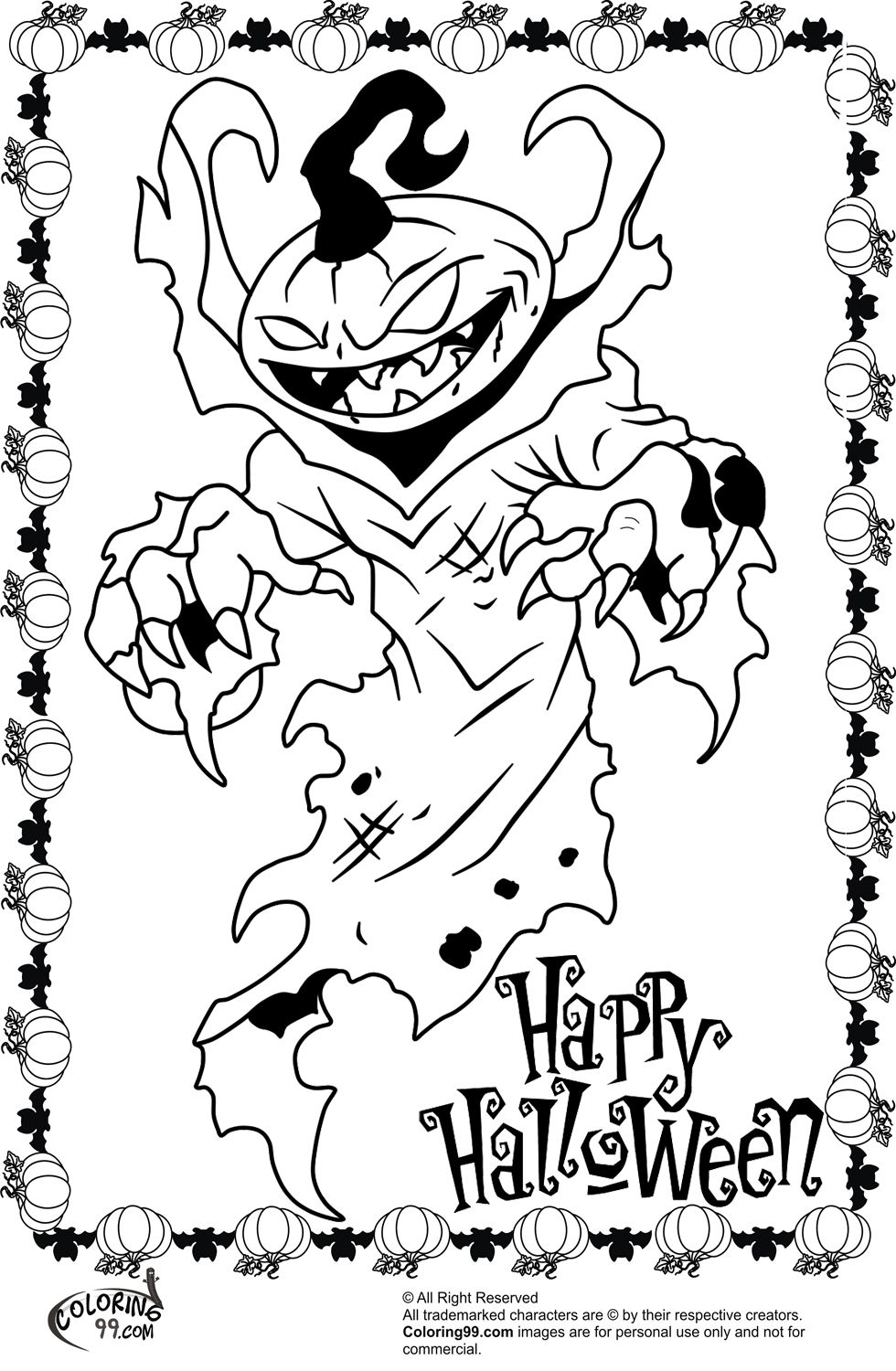 Halloween Monster Coloring Pages 33