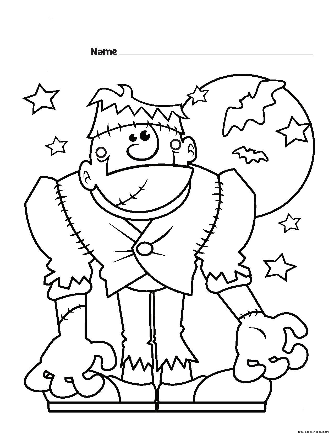 Halloween Monster Coloring Pages 39