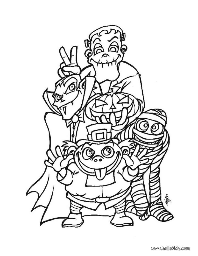 Halloween Monster Coloring Pages 47