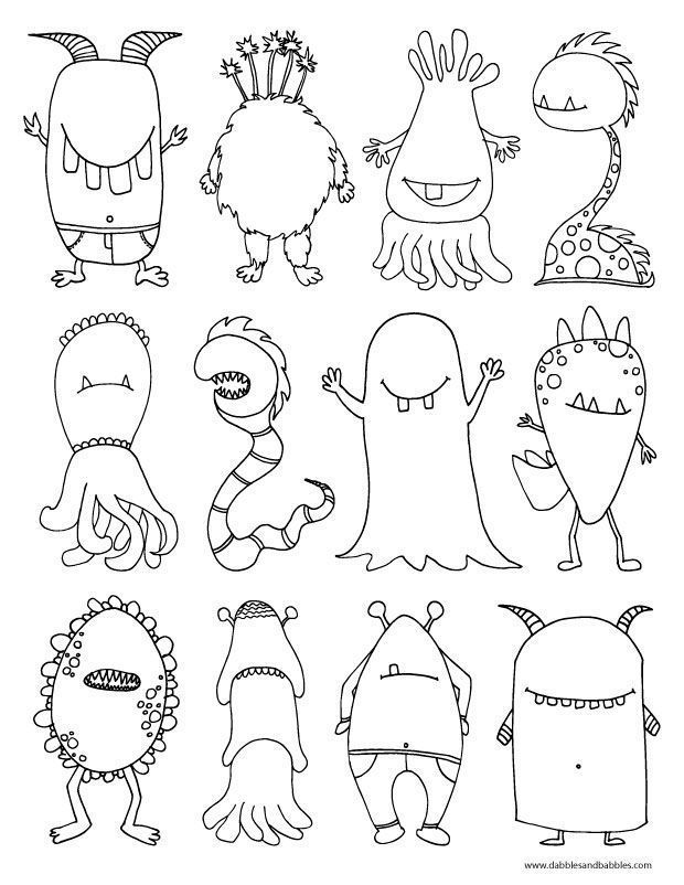 Halloween Monster Coloring Pages 49