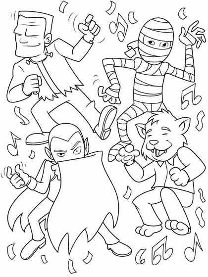 Halloween Monster Coloring Pages 54