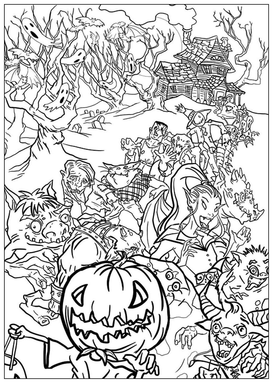 Halloween Monster Coloring Pages 57