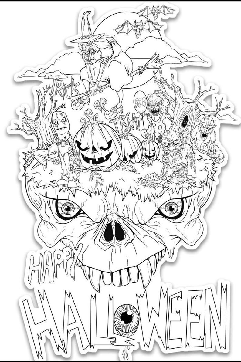 Halloween Monster Coloring Pages 59