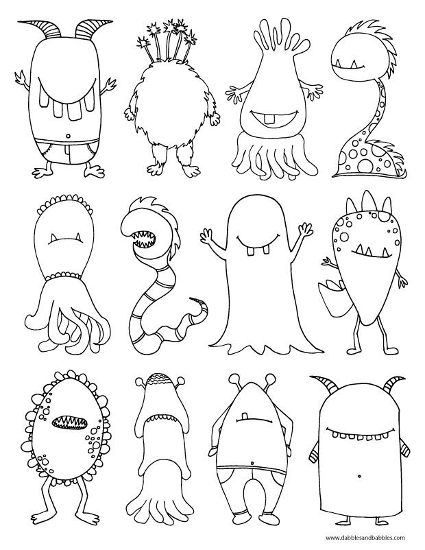 Halloween Monster Coloring Pages 62