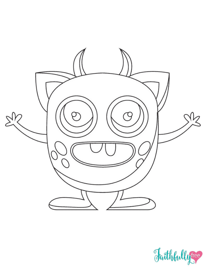 Halloween Monster Coloring Pages 65