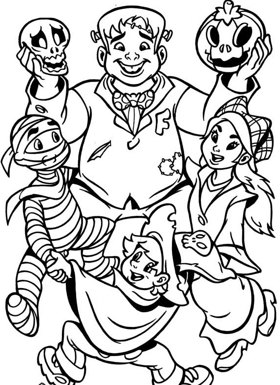 Halloween Monster Coloring Pages 69