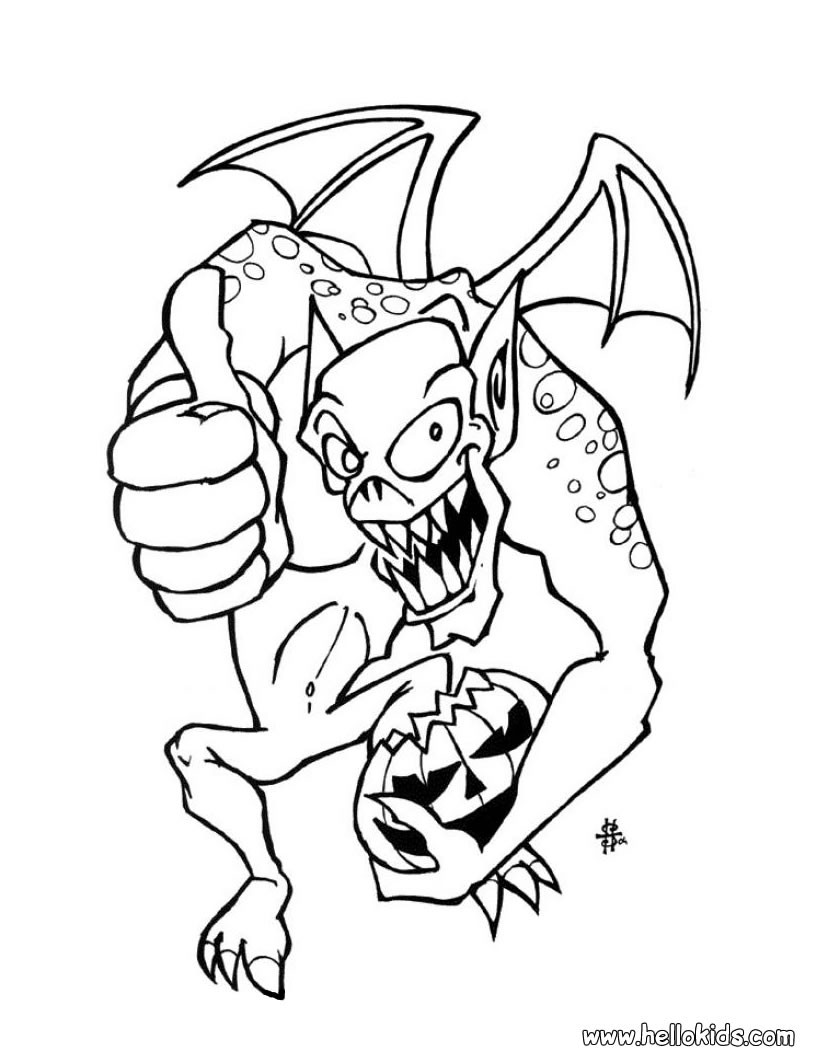 Halloween Monster Coloring Pages 70