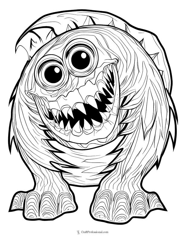 Halloween Monster Coloring Pages 74