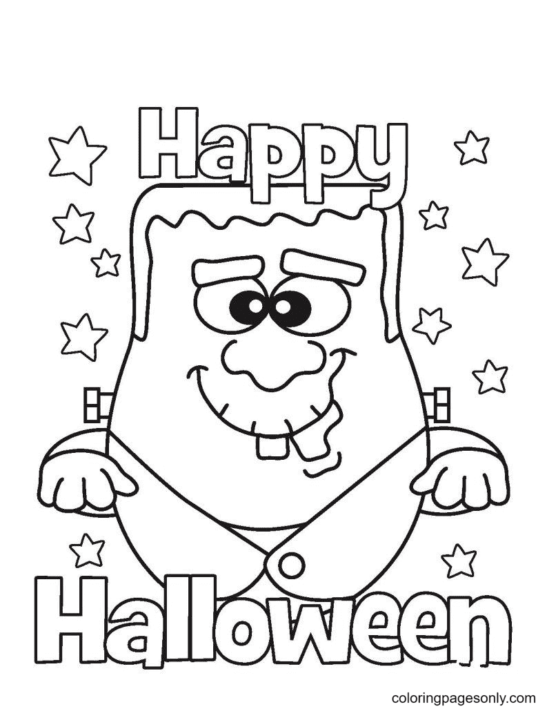 Halloween Monster Coloring Pages 87