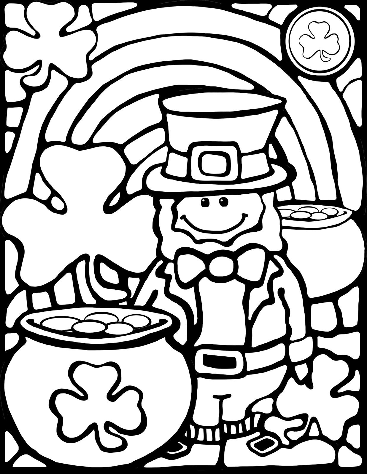 St Patty Day Coloring Pages 1