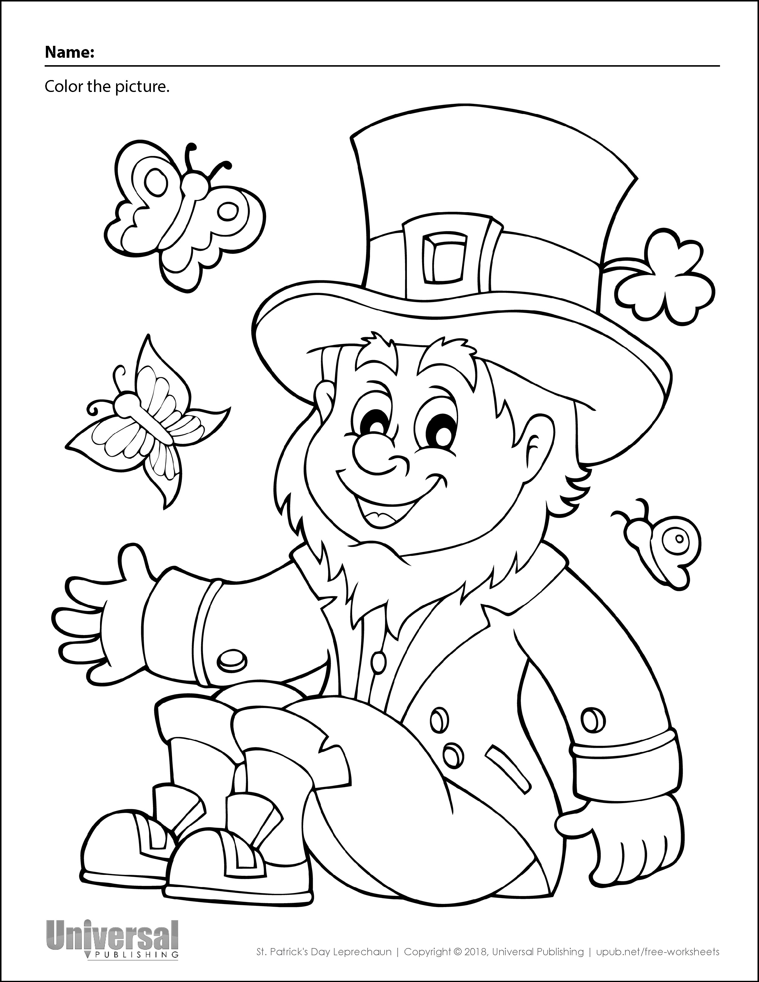 St Patty Day Coloring Pages 2