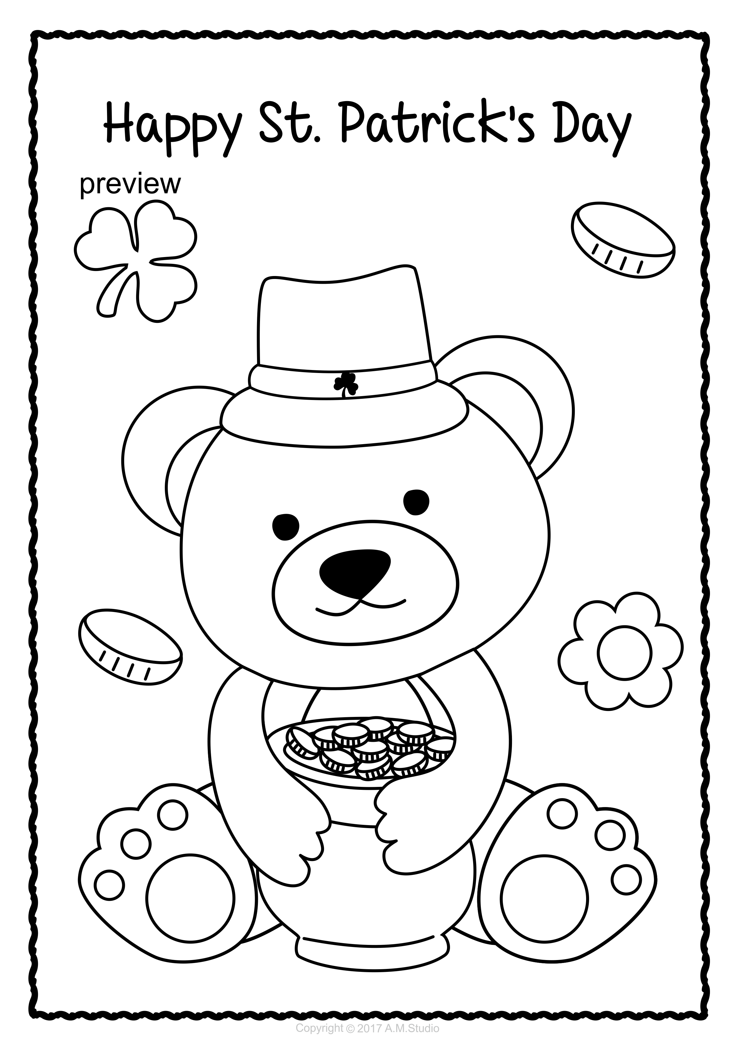 St Patty Day Coloring Pages 23