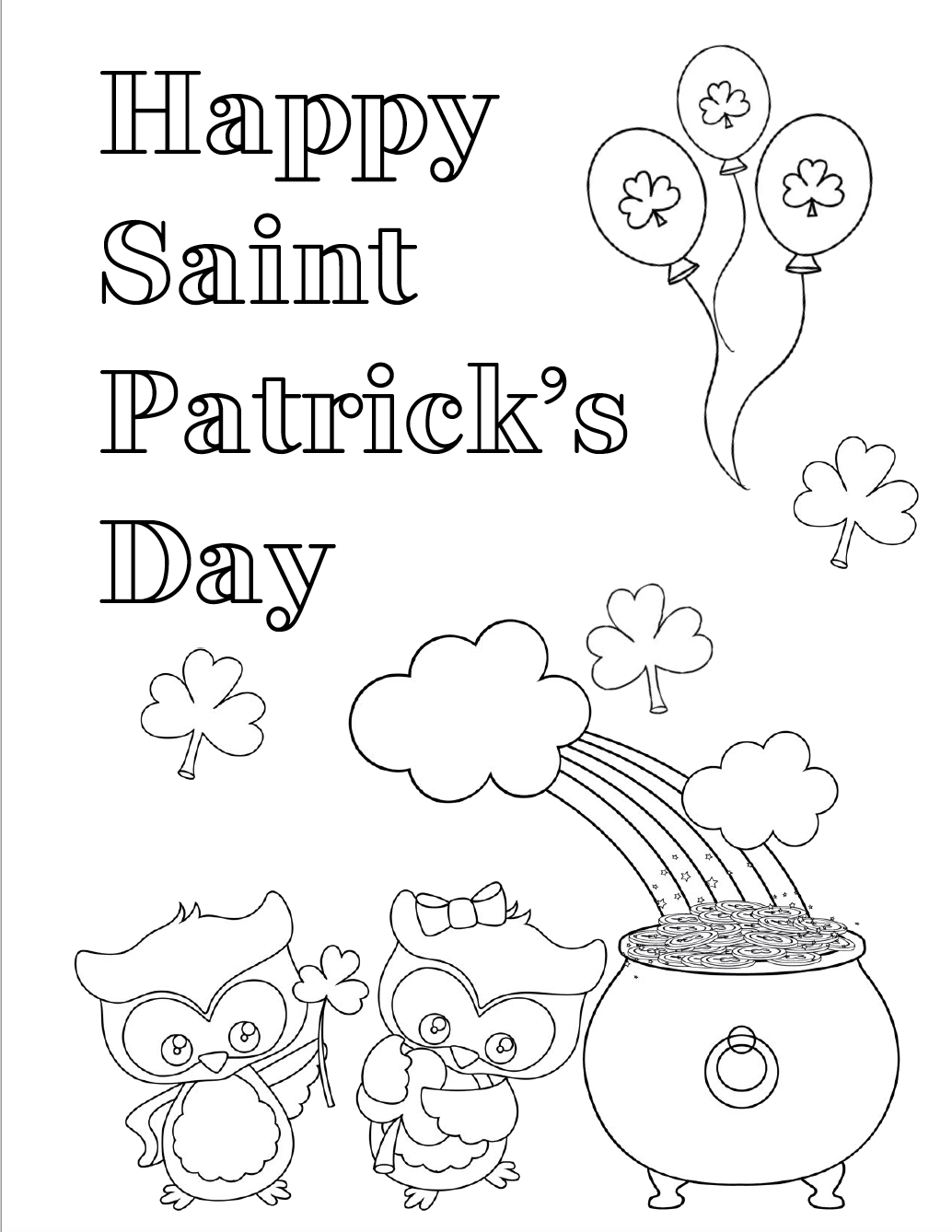 St Patty Day Coloring Pages 70