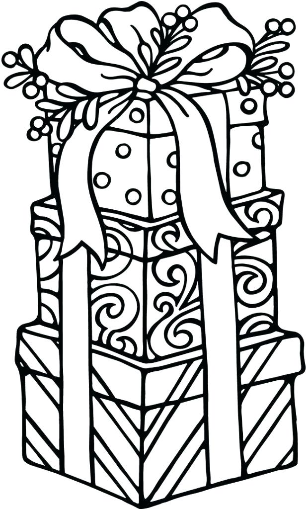 25 Christmas Gifts Coloring Pages 11