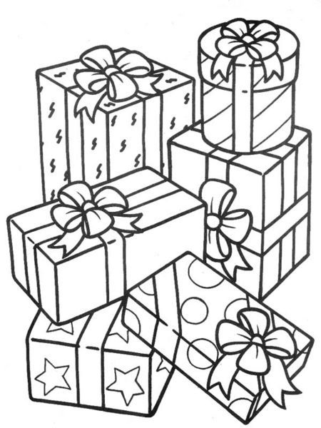 25 Christmas Gifts Coloring Pages 27