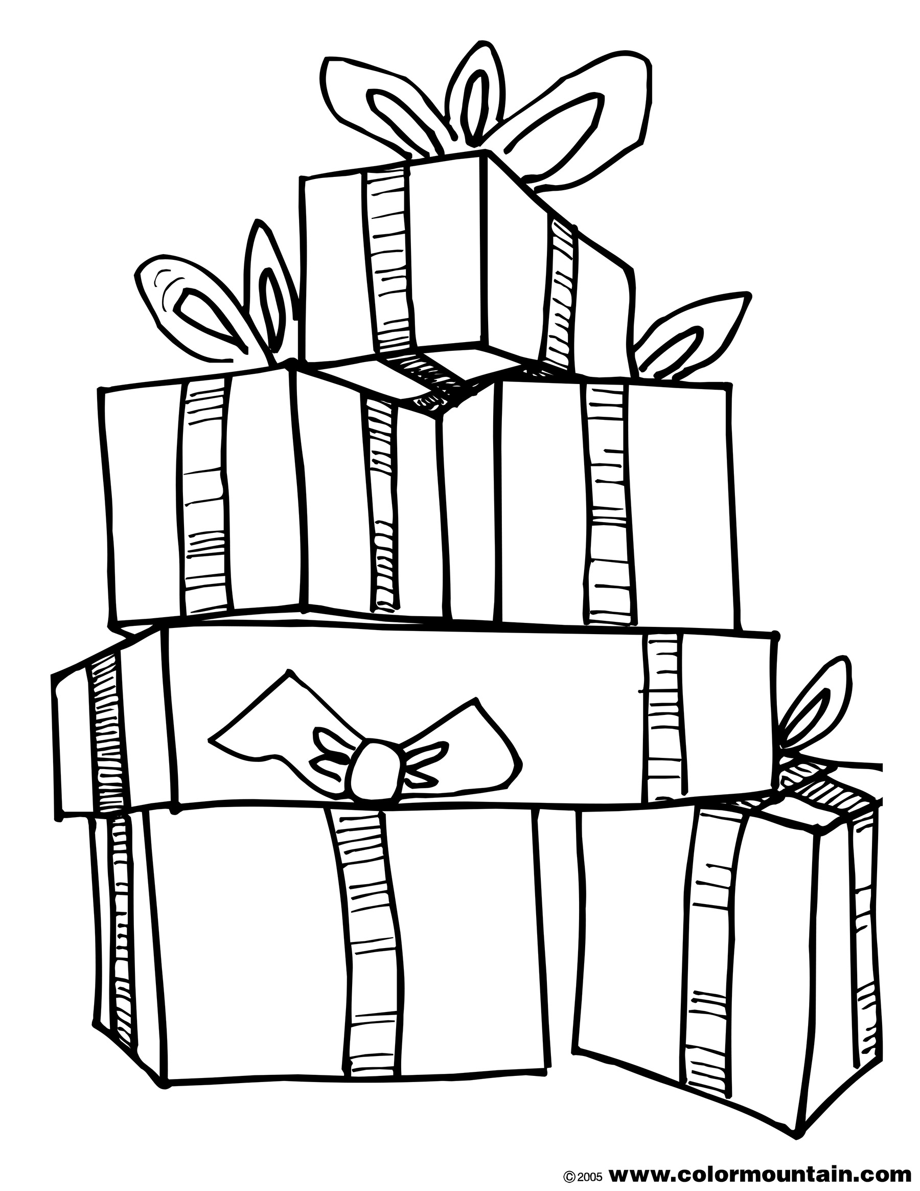 25 Christmas Gifts Coloring Pages 28