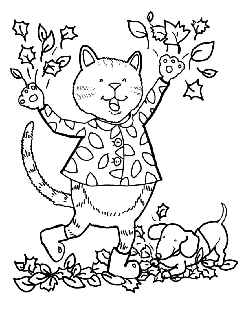 30 Coloring Pages Fall Printable 21