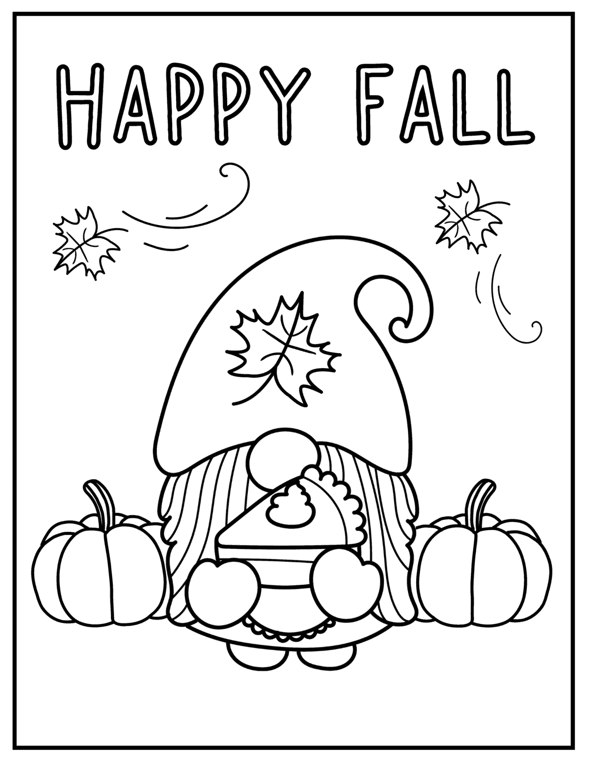 30 Coloring Pages Fall Printable 25