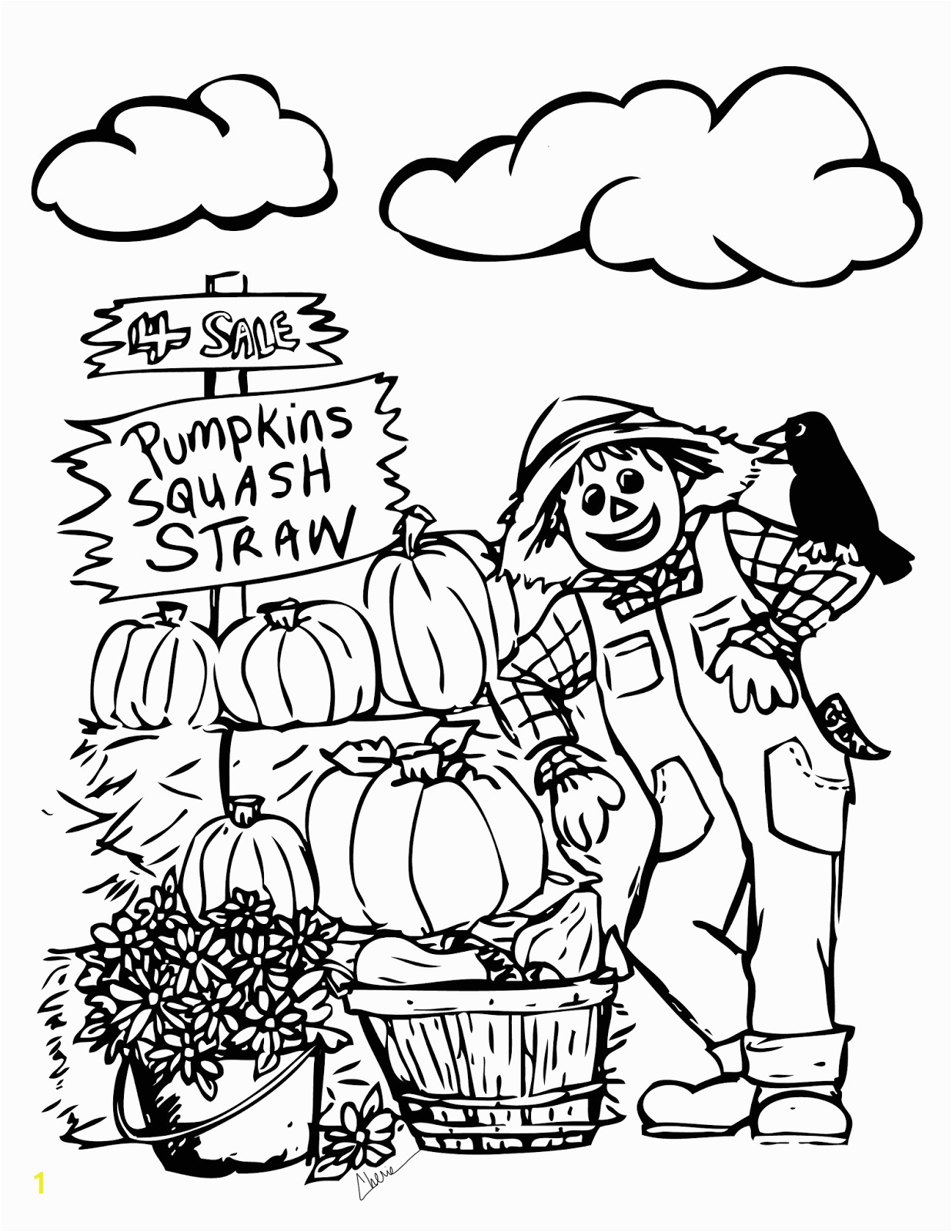 30 Coloring Pages Fall Printable 5