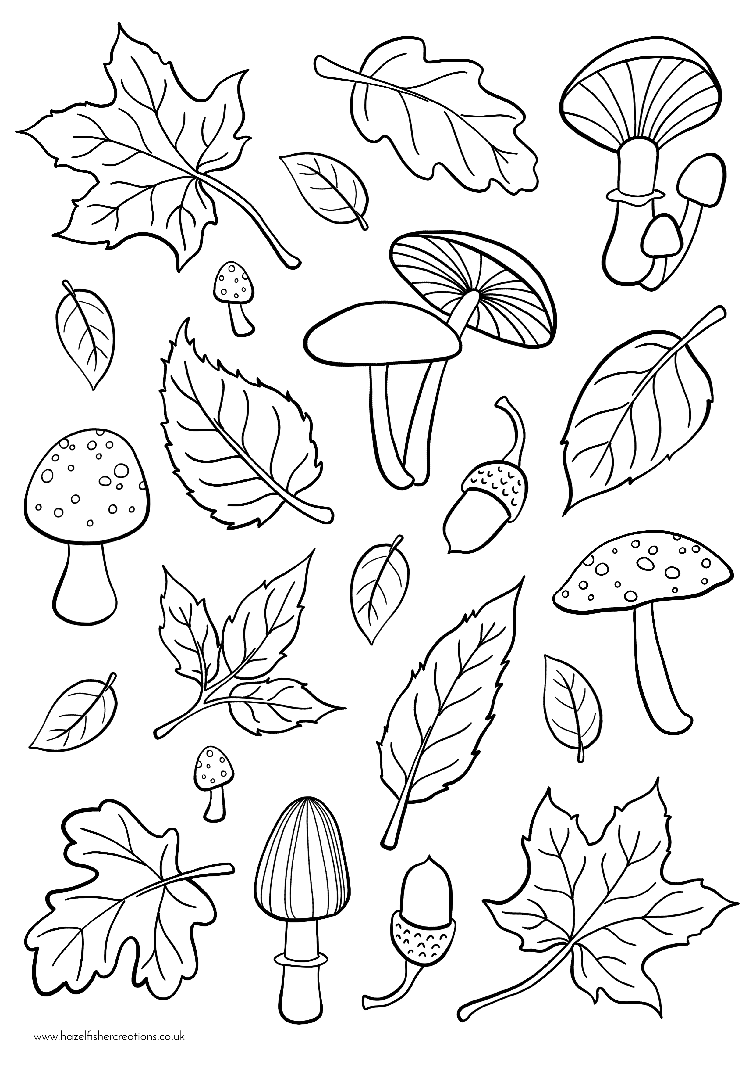 30 Coloring Pages Fall Printable 6