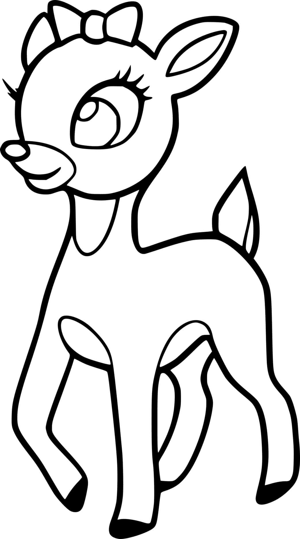 40 Coloring Pictures Of Deer 11