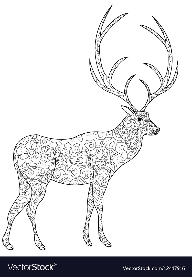 40 Coloring Pictures Of Deer 7