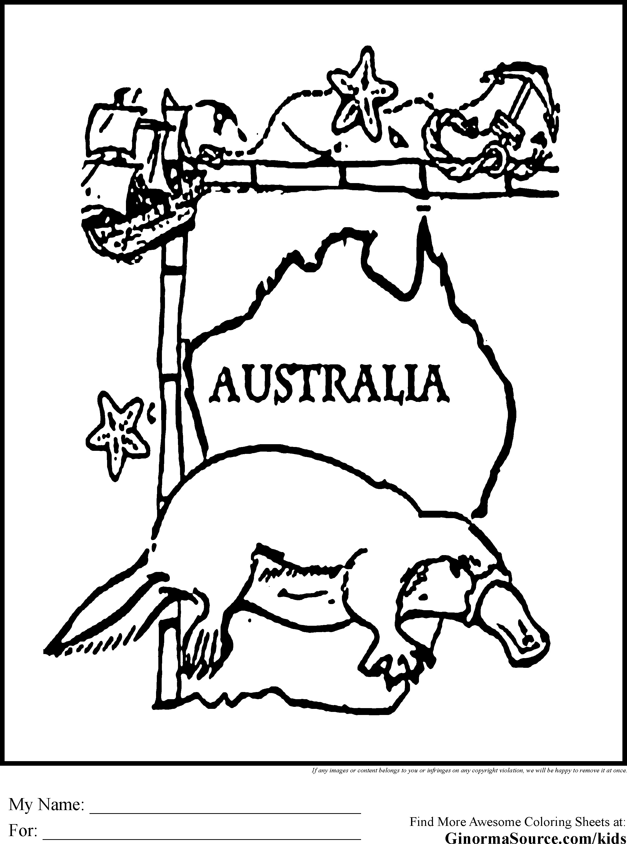 45 Australian Coloring Pages 11