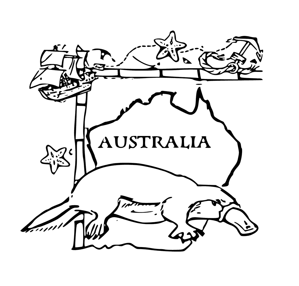 45 Australian Coloring Pages 12