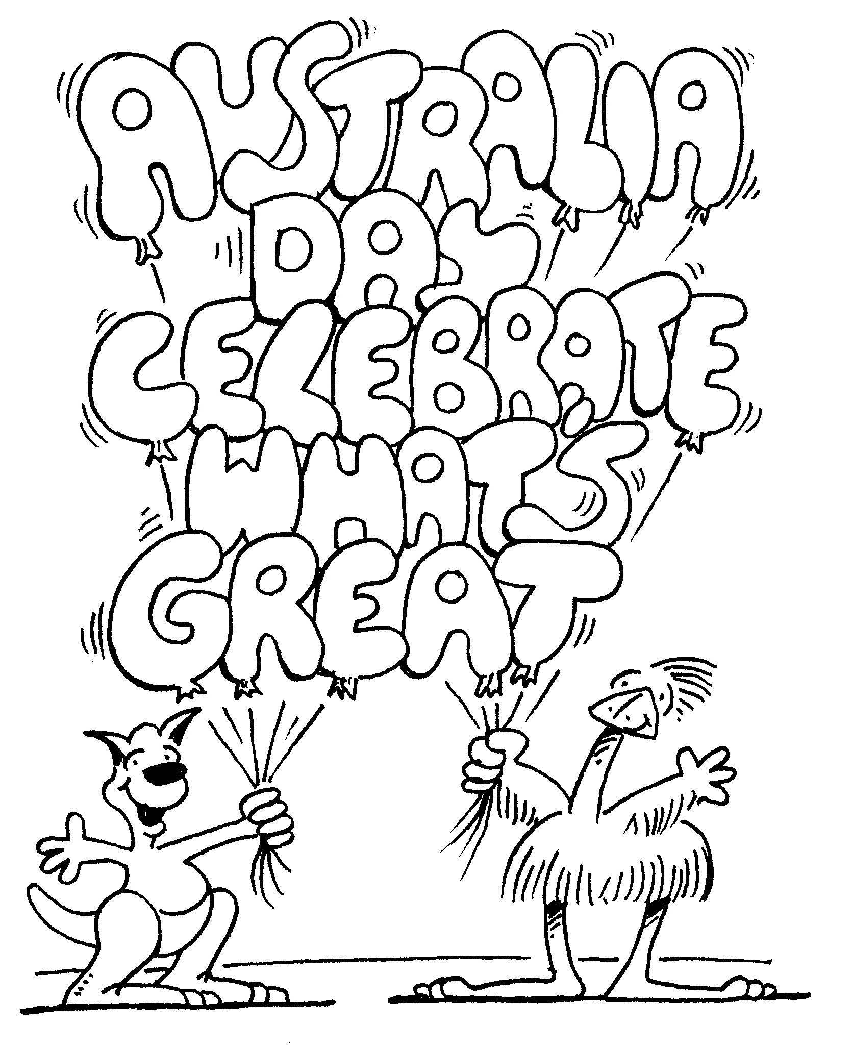 45 Australian Coloring Pages 32