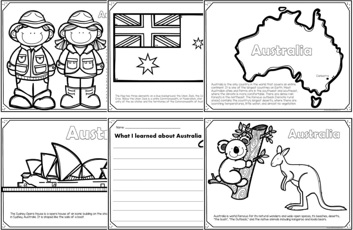 45 Australian Coloring Pages 35