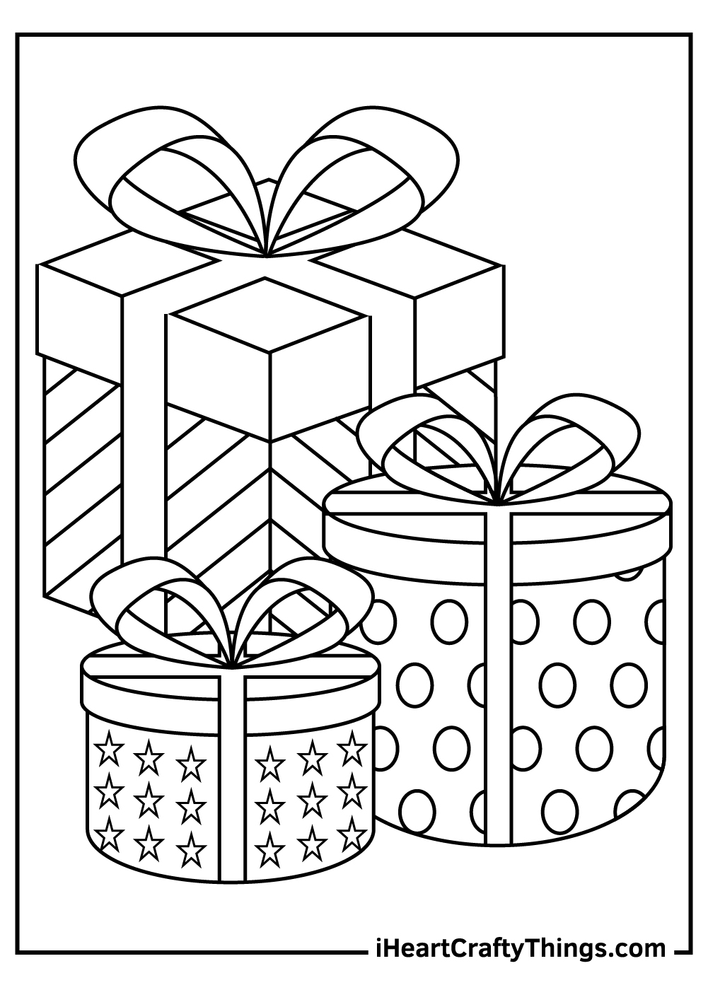 45 Christmas Coloring Pages Present 13