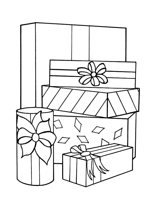 45 Christmas Coloring Pages Present 14