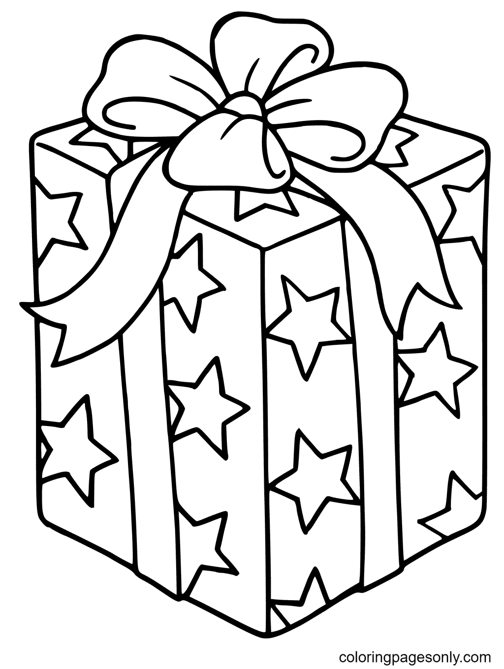 45 Christmas Coloring Pages Present 2