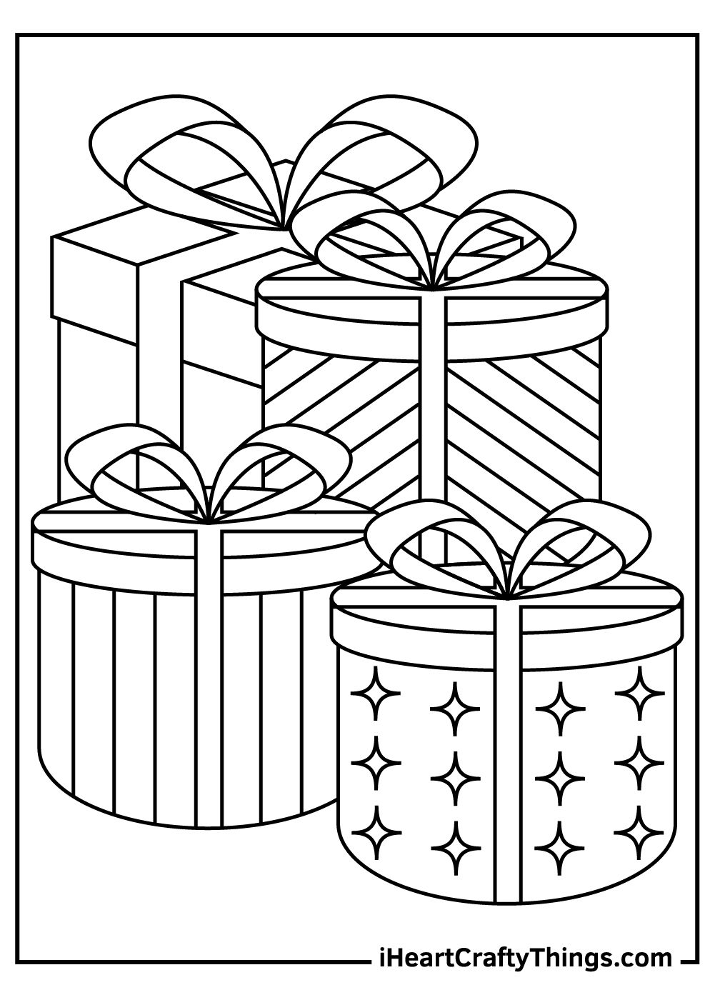 45 Christmas Coloring Pages Present 50