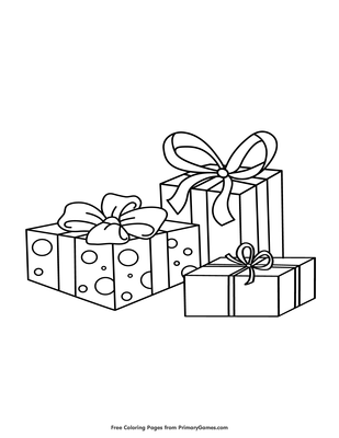 45 Christmas Coloring Pages Present 57