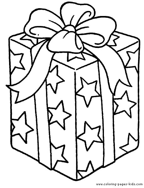 45 Christmas Coloring Pages Present 6