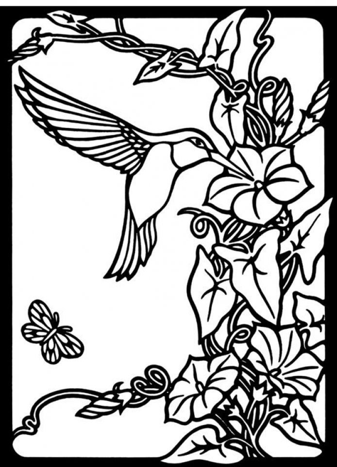 45 Coloring Pages Of Hummingbirds 72