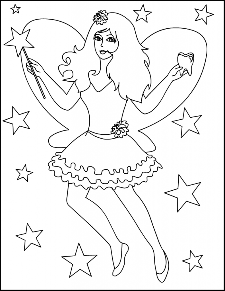 45 Fairy Coloring Pages Free Printable 10