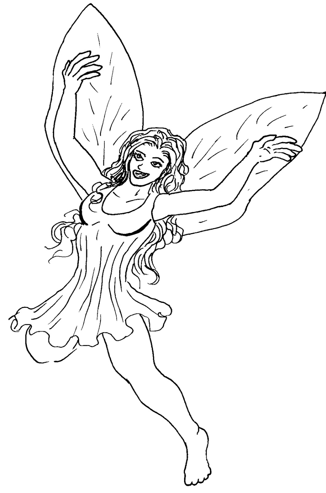 45 Fairy Coloring Pages Free Printable 13