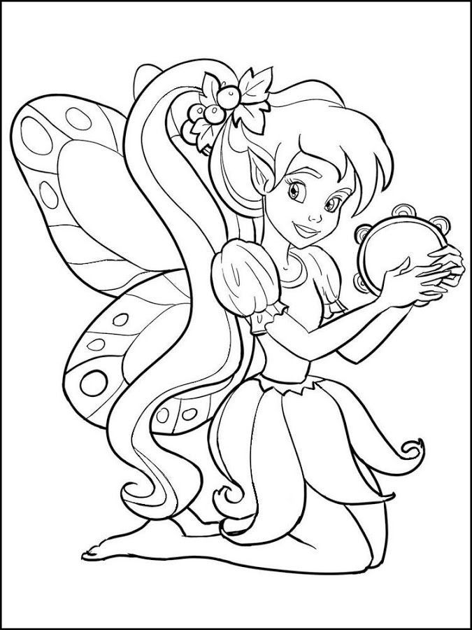 45 Fairy Coloring Pages Free Printable 5