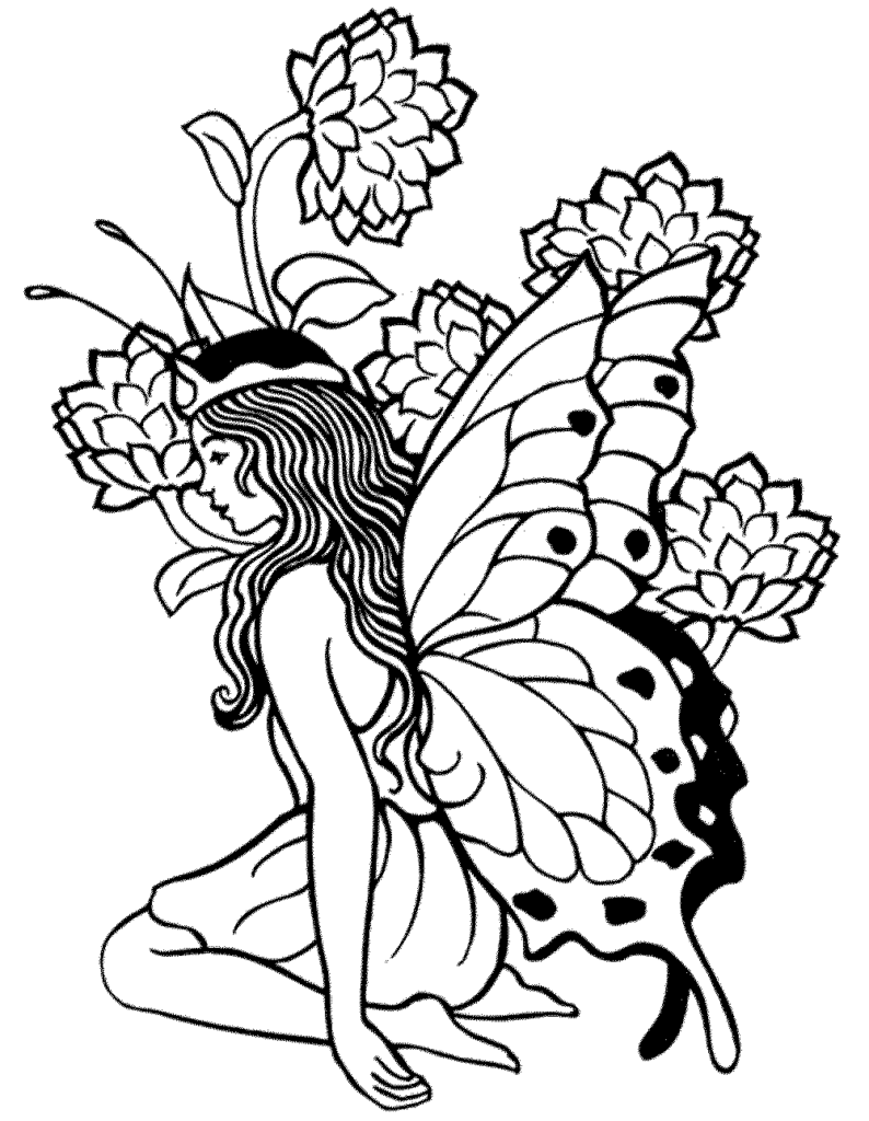 45 Fairy Coloring Pages Free Printable 67