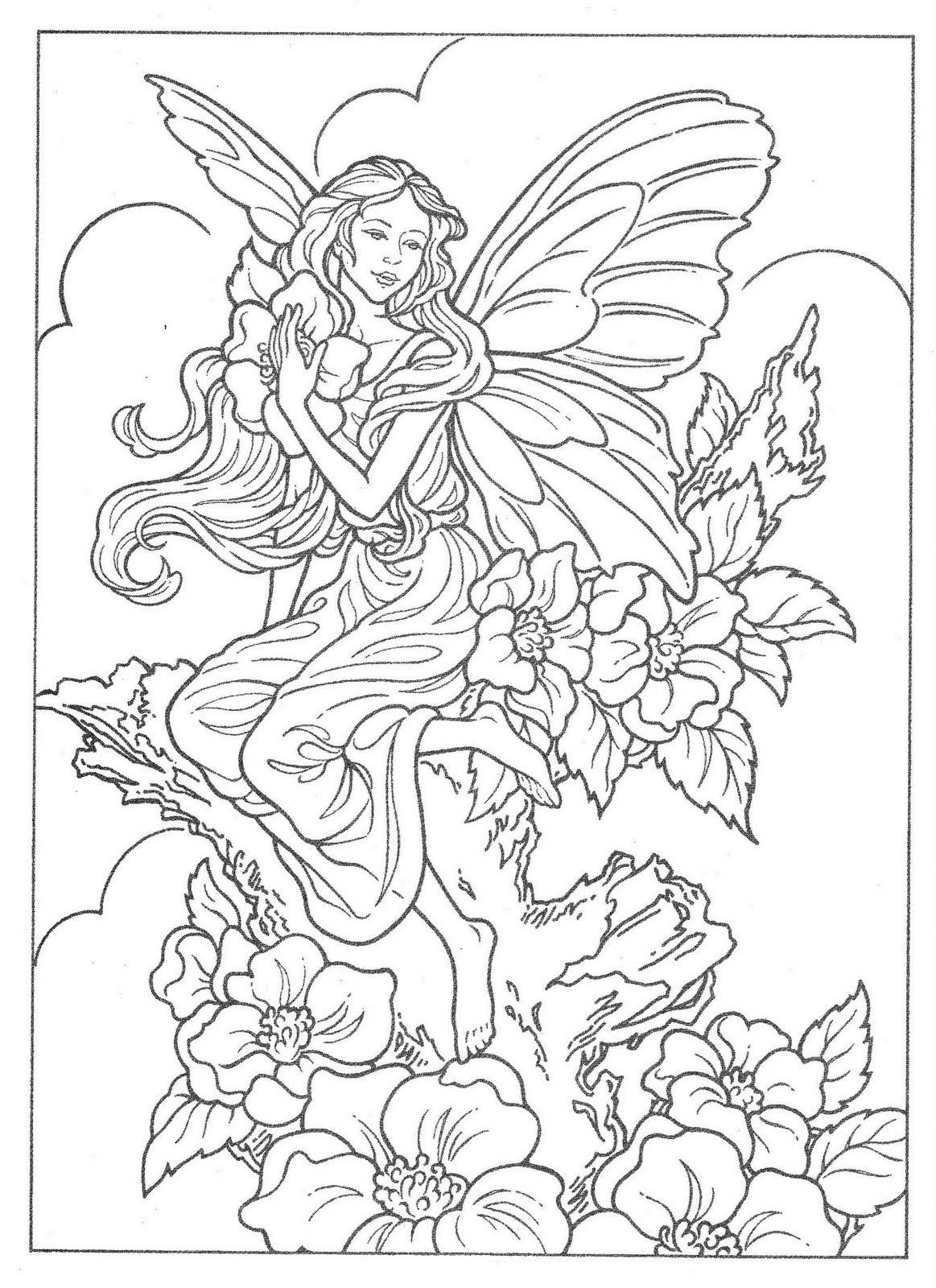 45 Fairy Coloring Pages Free Printable 68