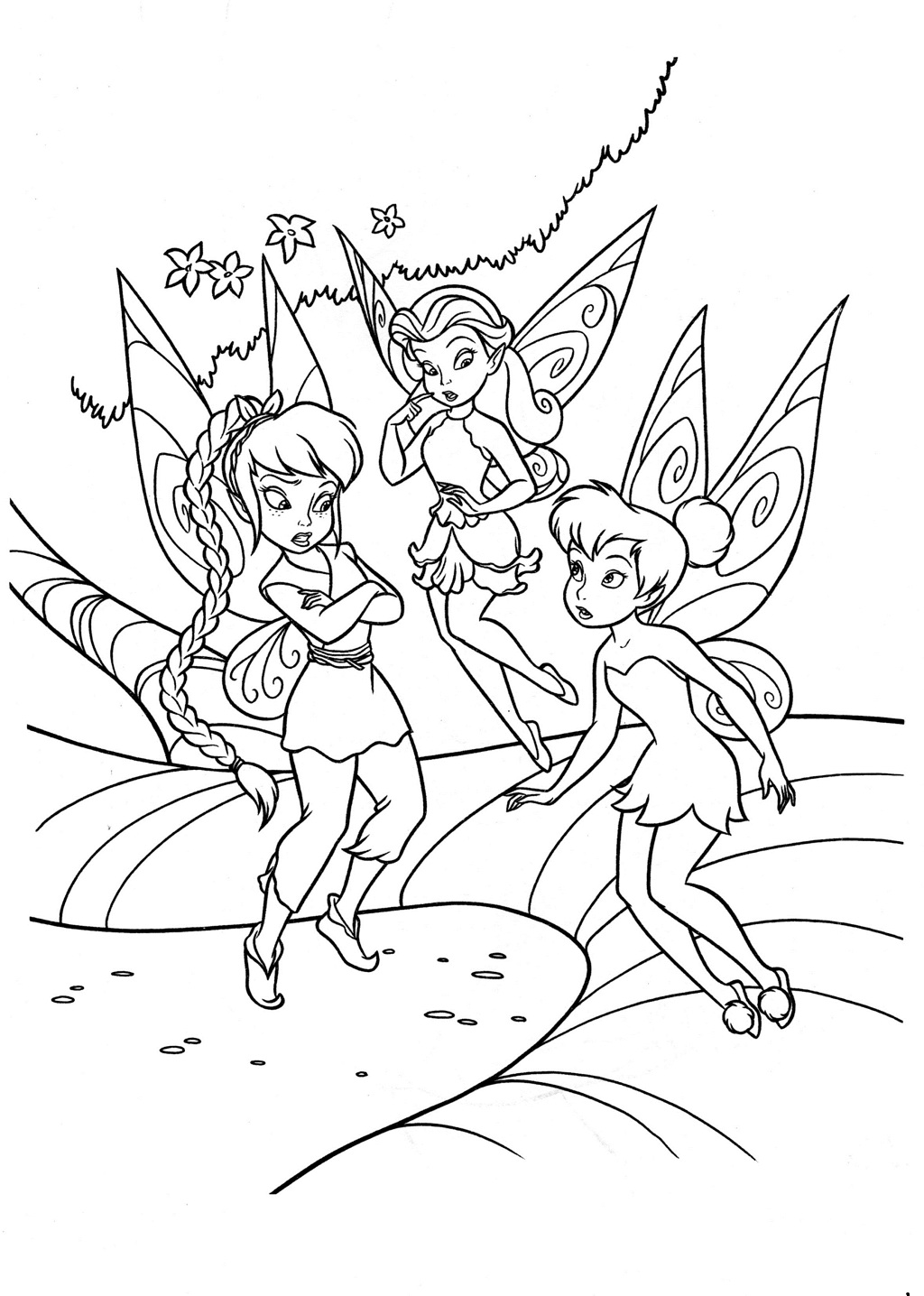 45 Fairy Coloring Pages Free Printable 7